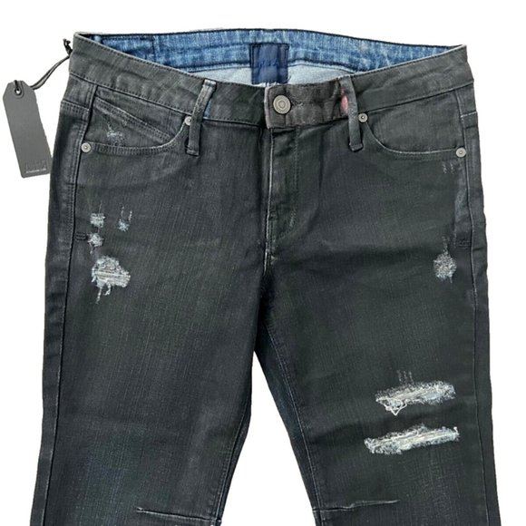 $300 RTA Road to Awesome WAXED Distress SKINNY Jeans USED GREY 28 - Picture 4 of 5